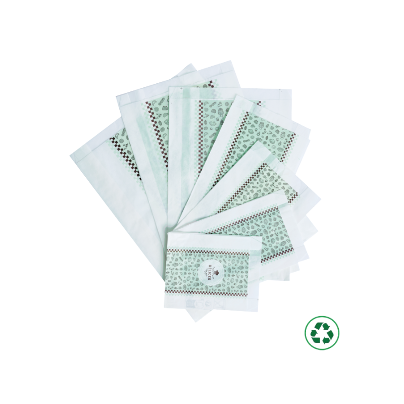 Sac kraft imprimé pour viennoiseries