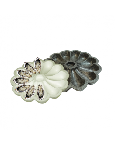 Plateau à huîtres noir et blanc