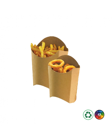 Étui à frites, oignons frits