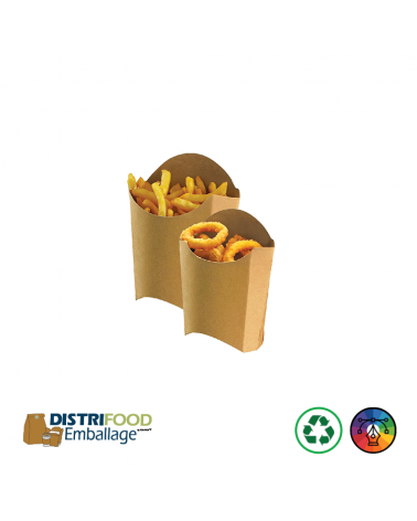 Étui à frites, oignons frits