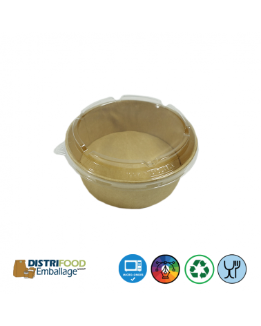 Saladier carton kraft naturel