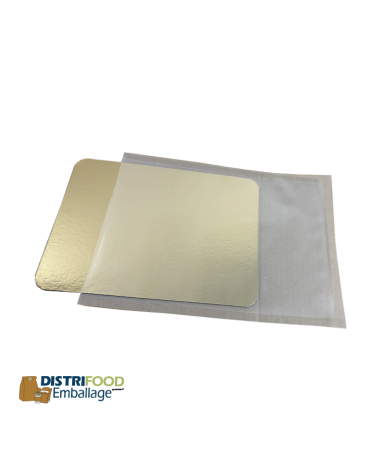 Plaque carton dorée