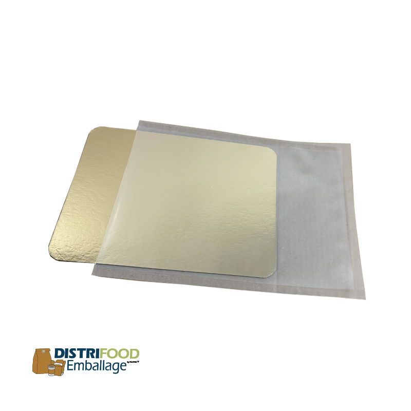 Plaque carton dorée
