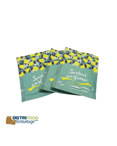 Rince-doigts citron individuel 6x8 cm – lot de 1000