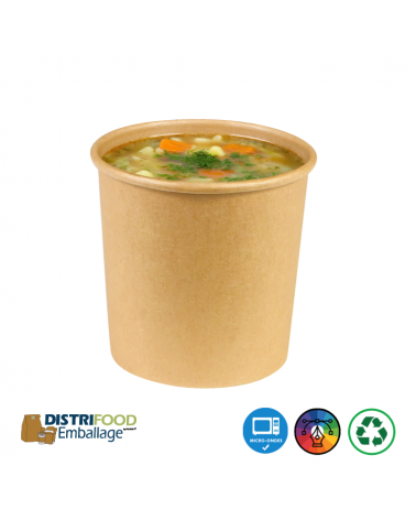 Pot à soupe en carton et/ou glace