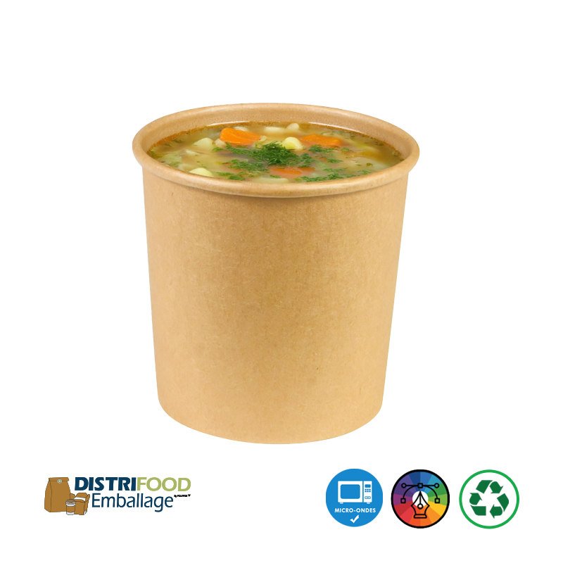 Pot à soupe en carton et/ou glace