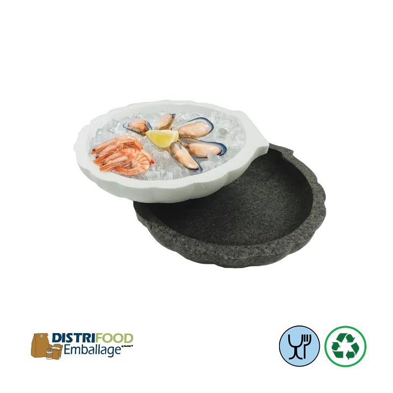 Plateaux de fruits de mer coquille polystyrène