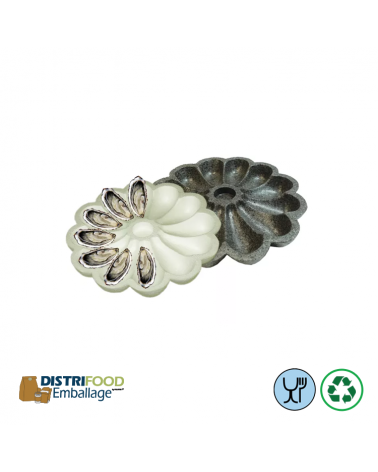 Assiette à huîtres polystyrène – 12 emplacements