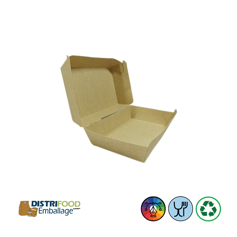 Boîte repas en carton kraft