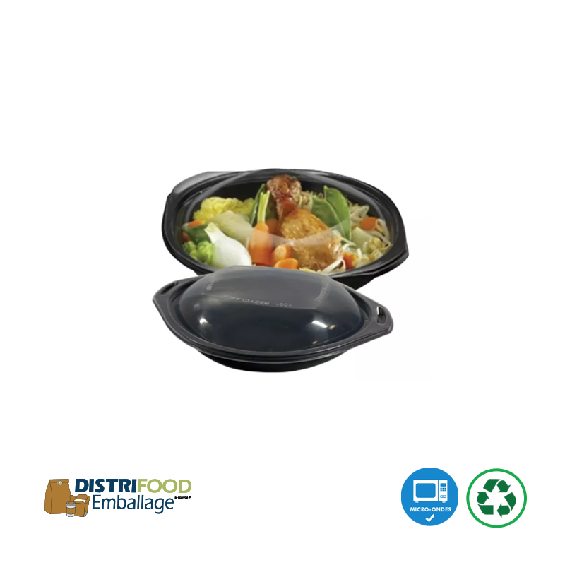 Barquette wok noire pour professionnels