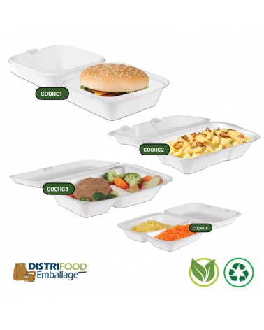 Emballage écologique pour burgers et Snacking chaud.