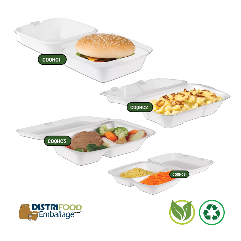 Emballage écologique pour burgers et Snacking chaud.