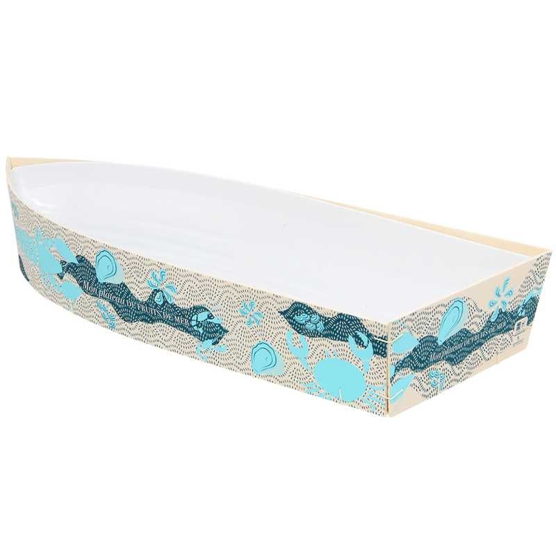Plateau de fruits de mer bateau bois